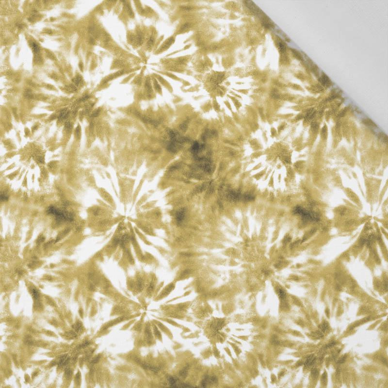 BATIK pat. 1 / gold - Cotton woven fabric