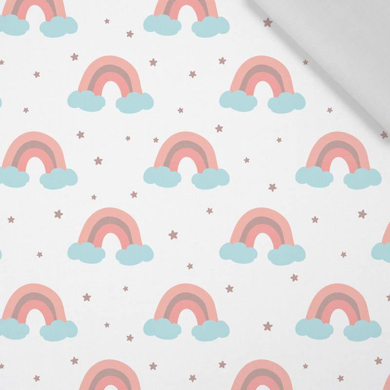 PASTEL RAINBOWS (PASTEL SKY) - Cotton woven fabric