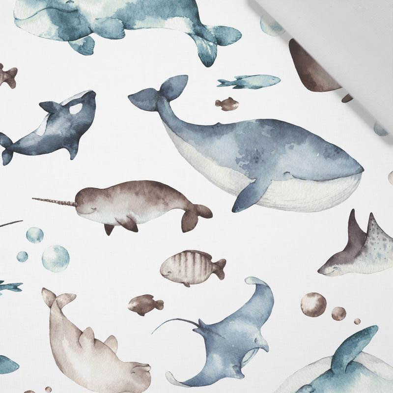 OCEAN MIX (THE WORLD OF THE OCEAN)  - Cotton woven fabric