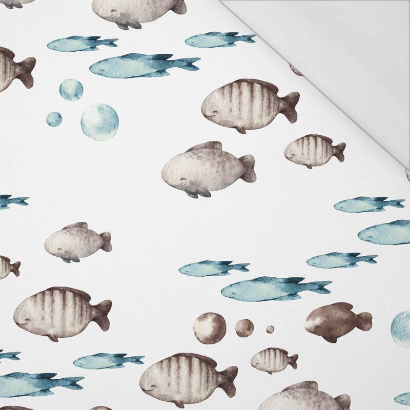 SHOAL (THE WORLD OF THE OCEAN)  - single jersey with elastane 