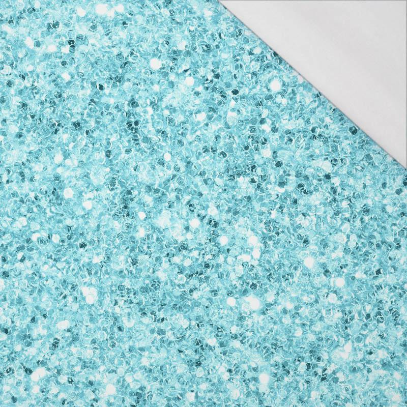 BLUE GLITTER (WONDERLAND) - single jersey with elastane 