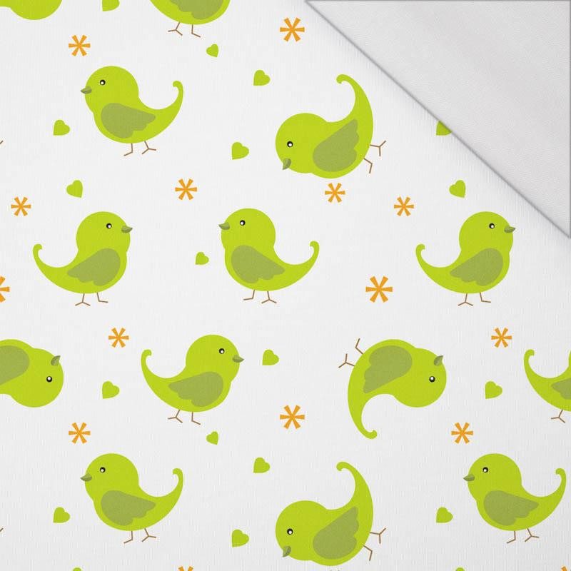 GREEN BIRDS (ANIMAL GARDEN) - single jersey with elastane 