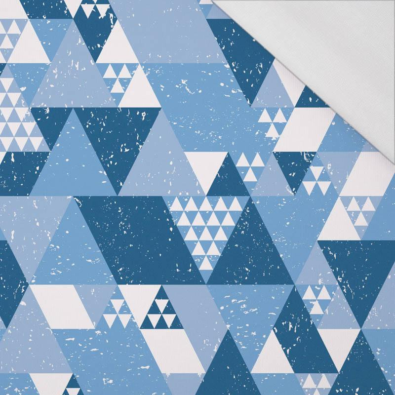 TRIANGLES / classic blue - single jersey with elastane 