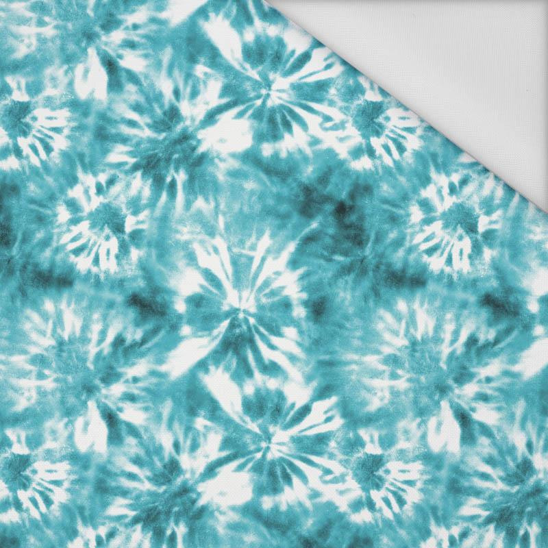 BATIK pat. 1 / sea blue - Waterproof woven fabric