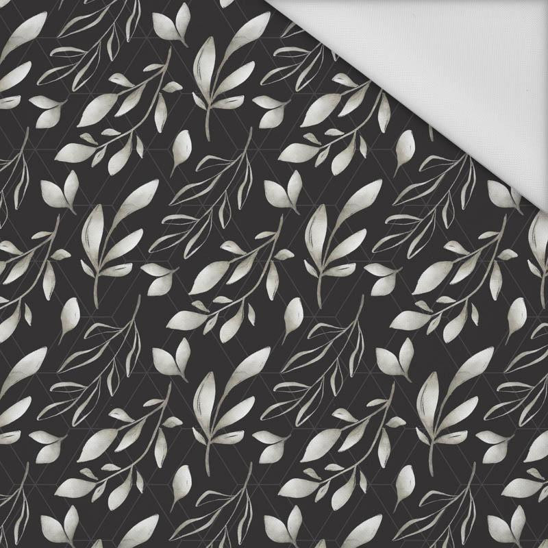  LEAVES pat. 13 / black - Waterproof woven fabric