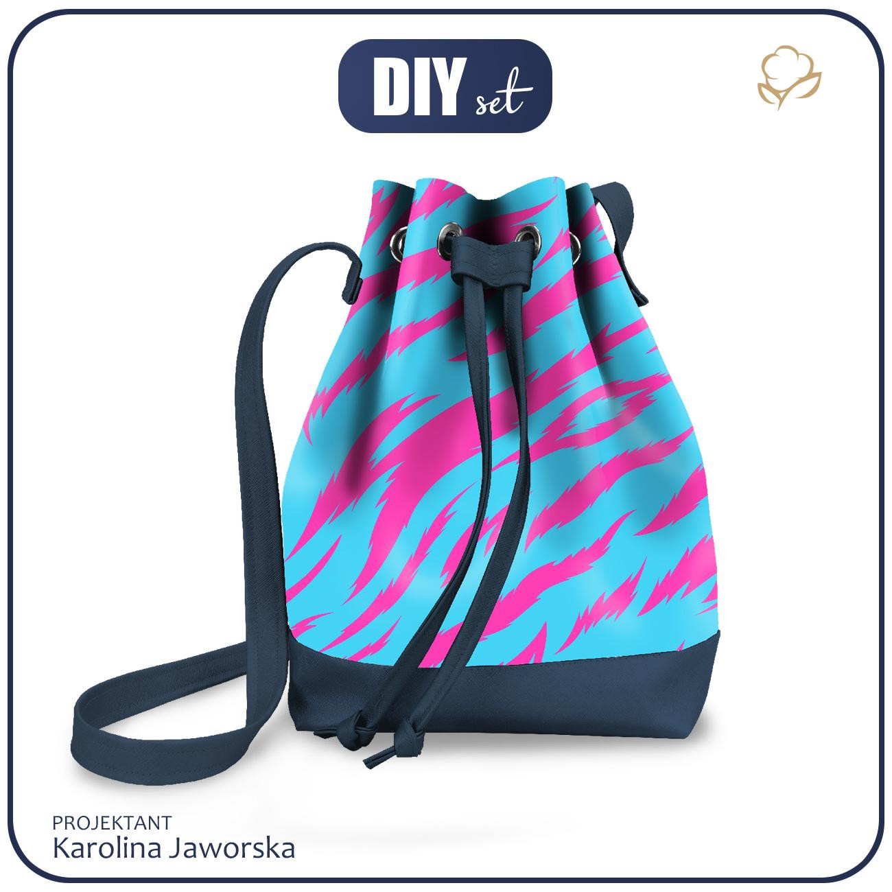 BUCKET BAG - NEON ZEBRA PAT. 4