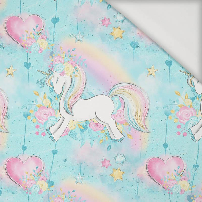 UNICORNS AND RAINBOW  pat. 1 (WONDERLAND) - Viscose jersey