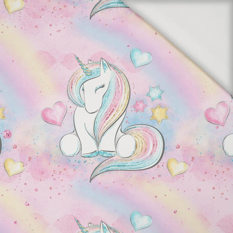 UNICORNS AND RAINBOW  pat. 2 (WONDERLAND) - Viscose jersey