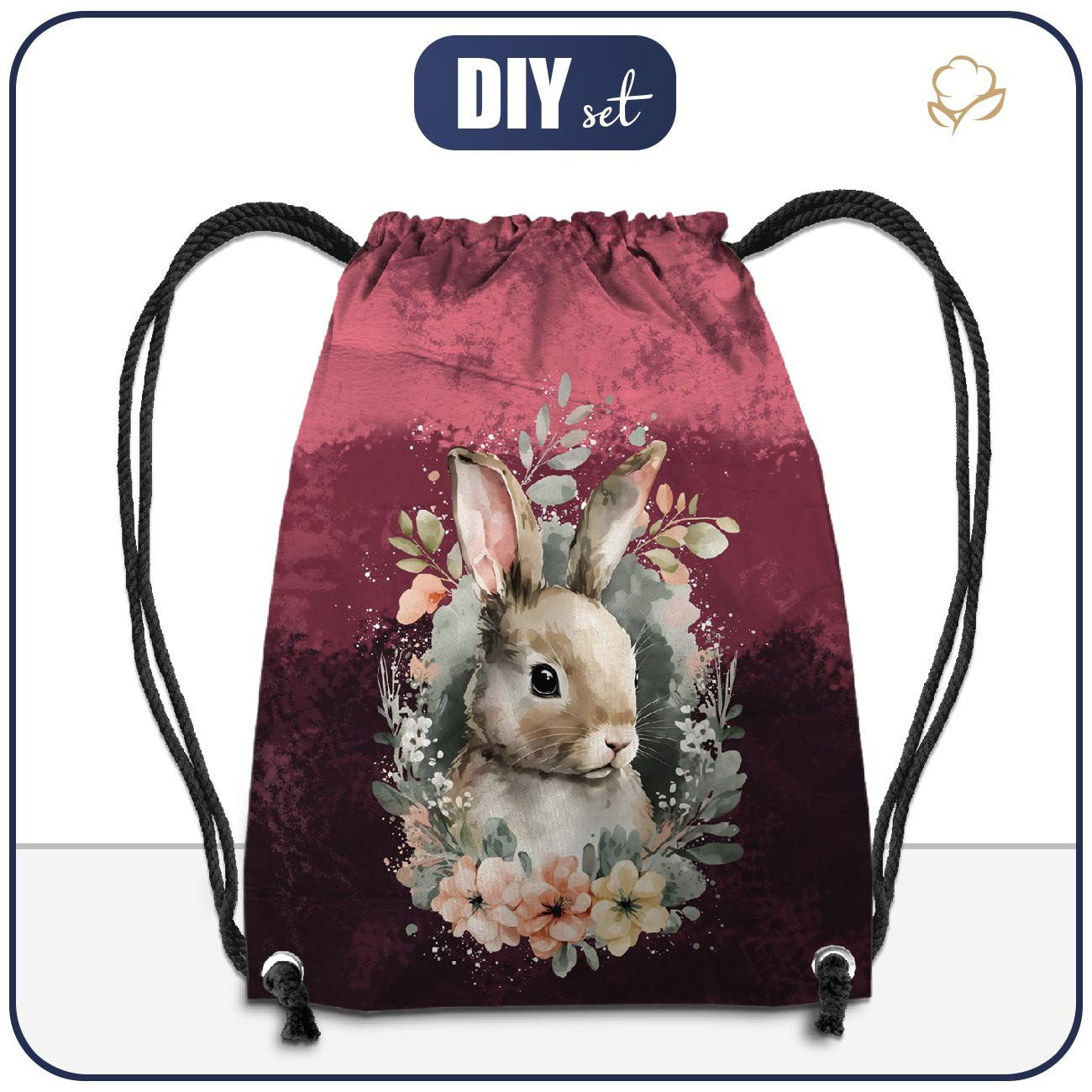 GYM BAG - BABY BUNNY - sewing set