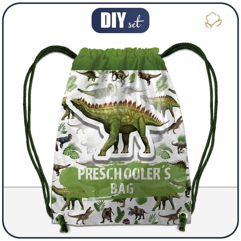 GYM BAG DINO PLANTS EN Choice of sizes Sets and sewing patterns Dresowka.pl