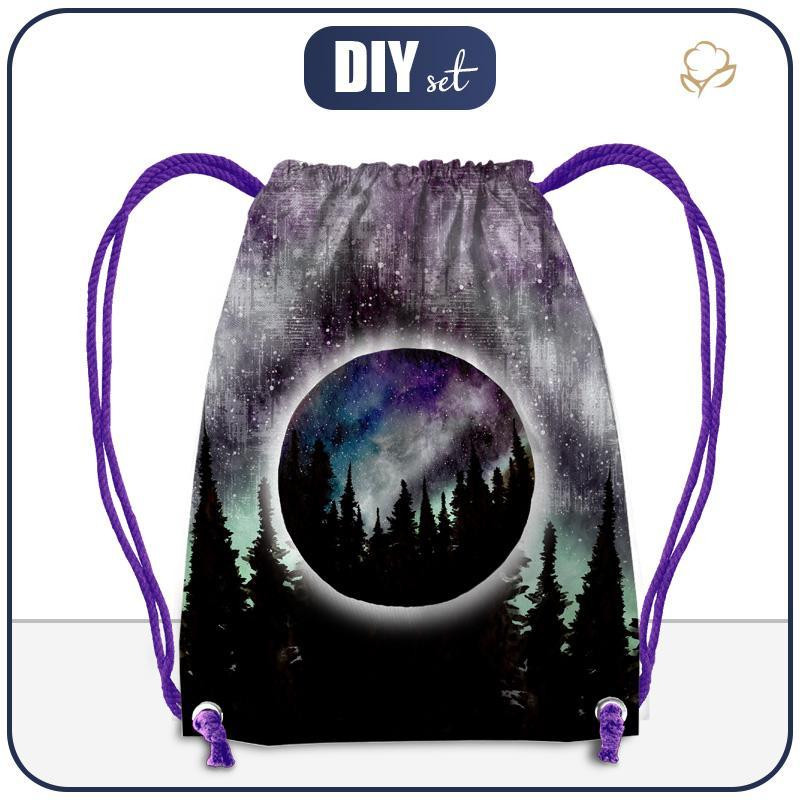 GYM BAG - THE NORTHERN LIGHTS (GALAXY) - sewing set