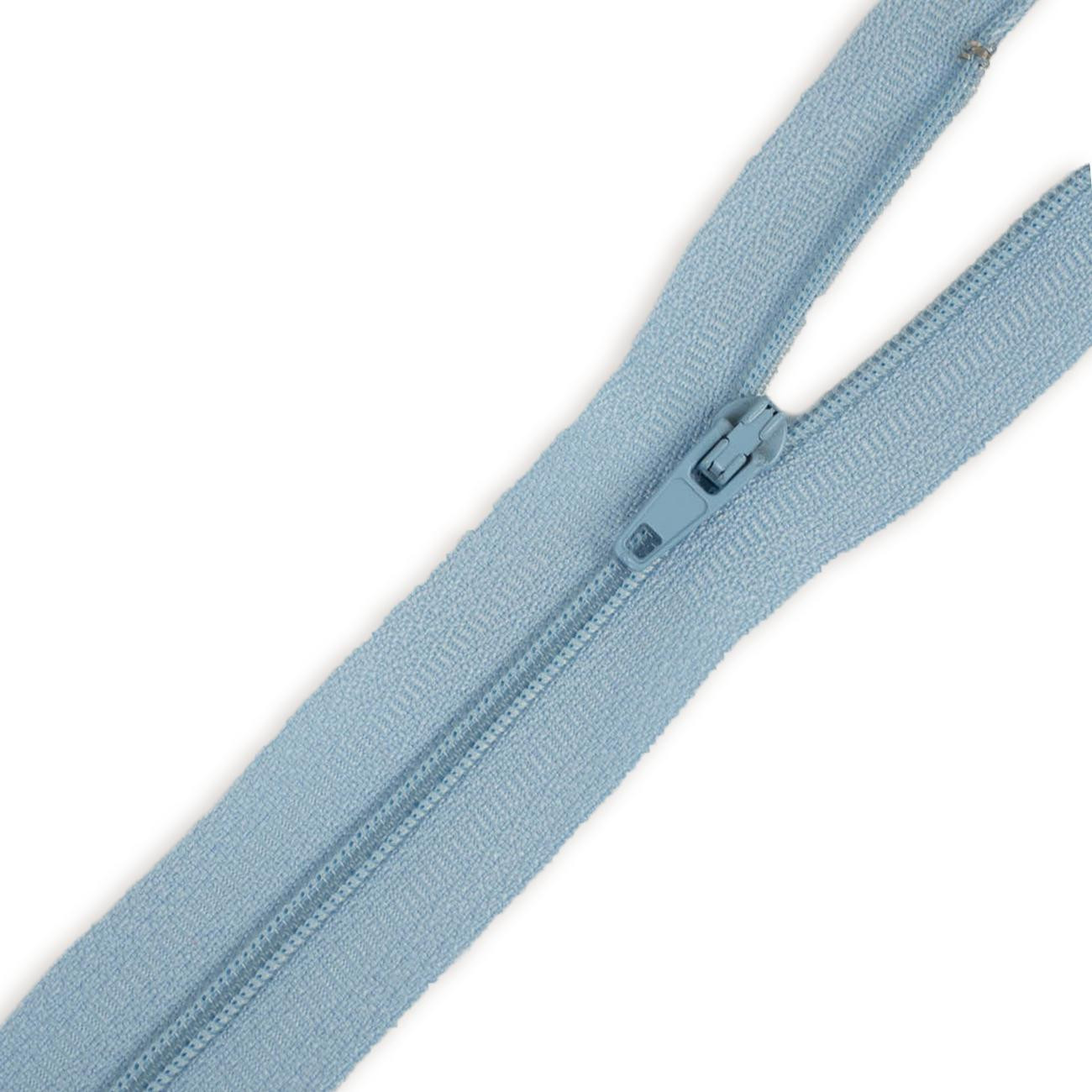 Coil zipper 14cm Closed-end - baby blue