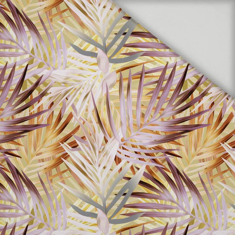PALM LEAVES pat. 2 (gold) - quick-drying woven fabric