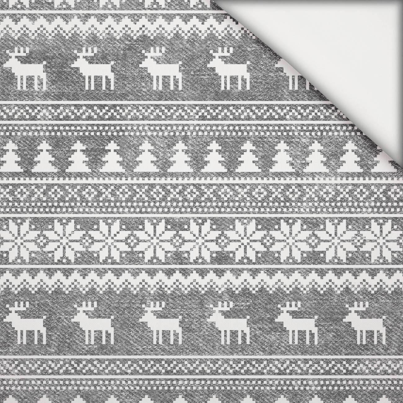 REINDEERS PAT. 2 / ACID WASH GREY - light brushed knitwear