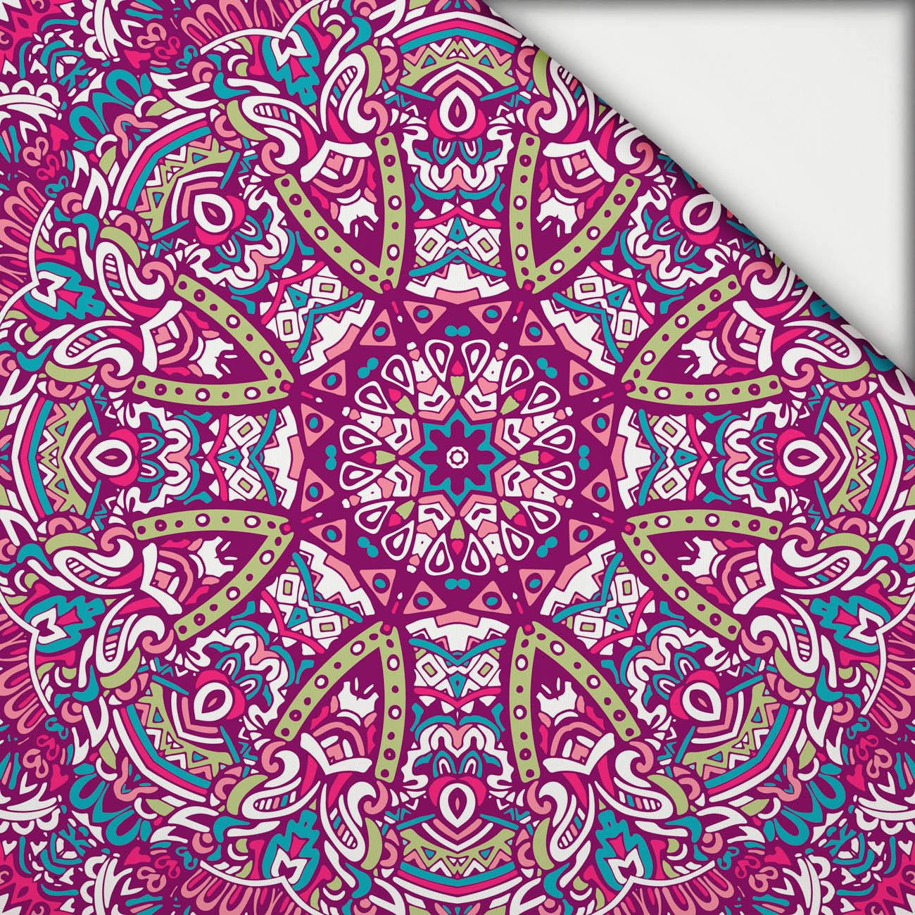 COLORFUL MANDALA pat. 3 - light brushed knitwear