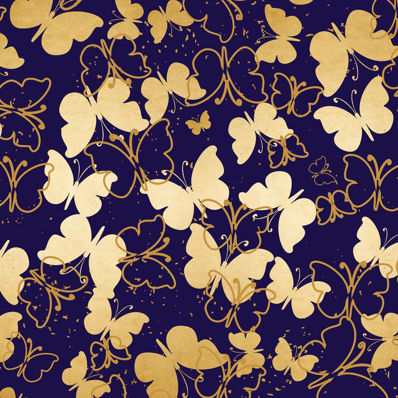 BUTTERFLIES / gold