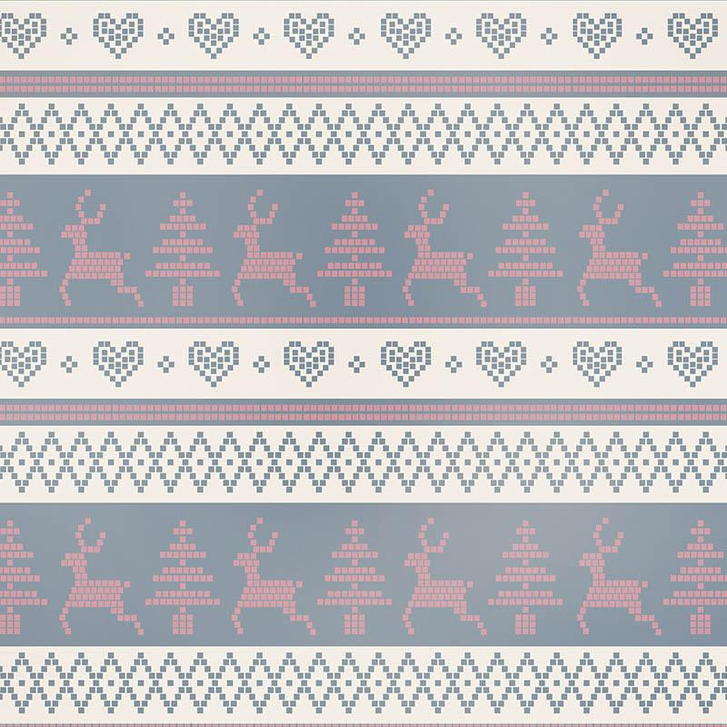 REINDEERS PAT. 3 / grey (NORWEGIAN PATTERNS) 