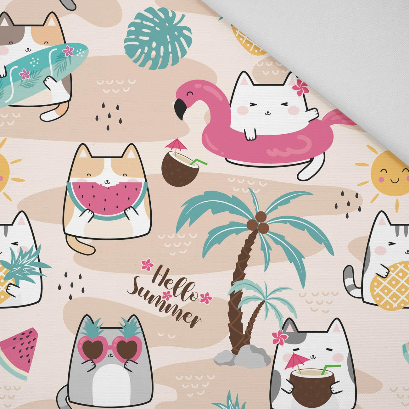 Kawaii Kitty Fabric, Wallpaper and Home Decor