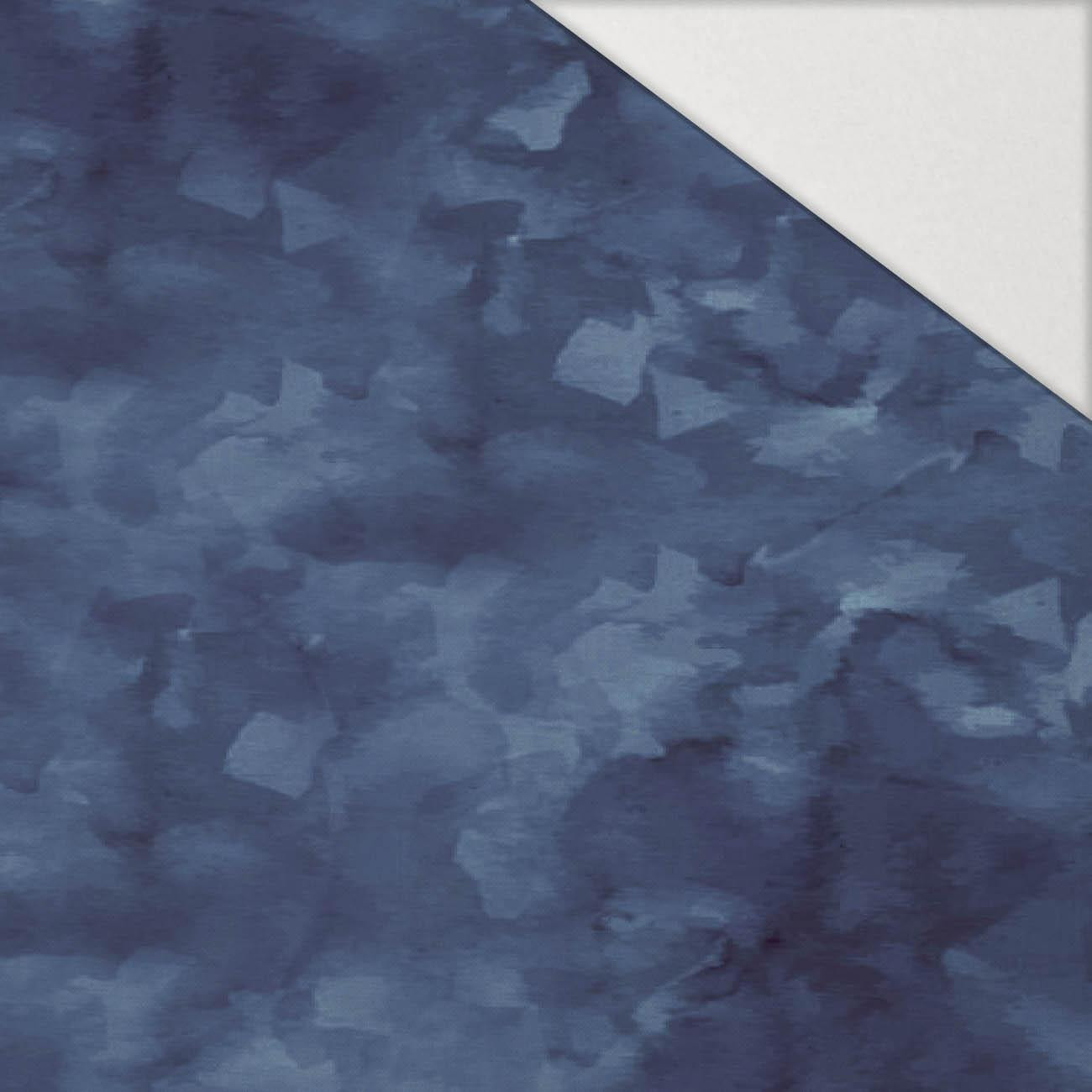 CAMOUFLAGE pat. 2 / dark blue - Hydrophobic brushed knit