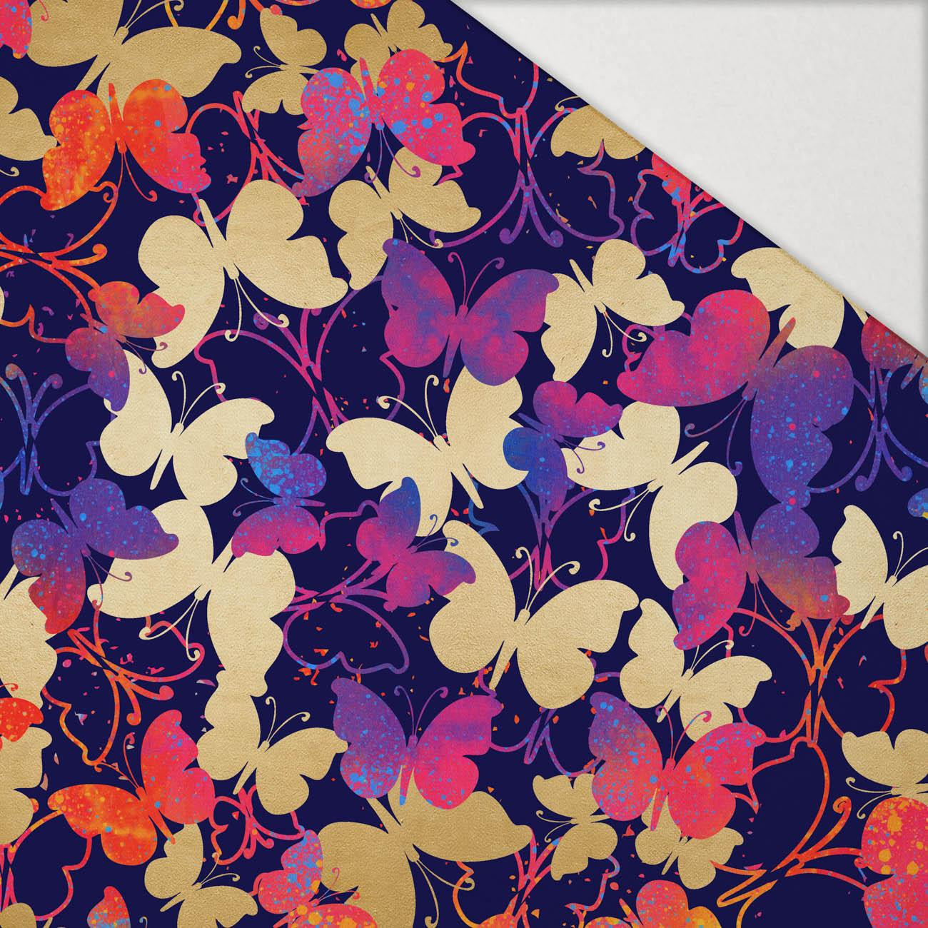 BUTTERFLIES / colorful - Hydrophobic brushed knit