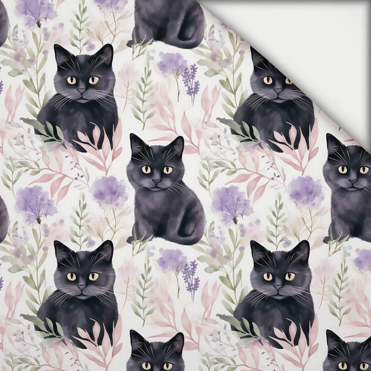 PASTEL BLACK CAT - light brushed knitwear