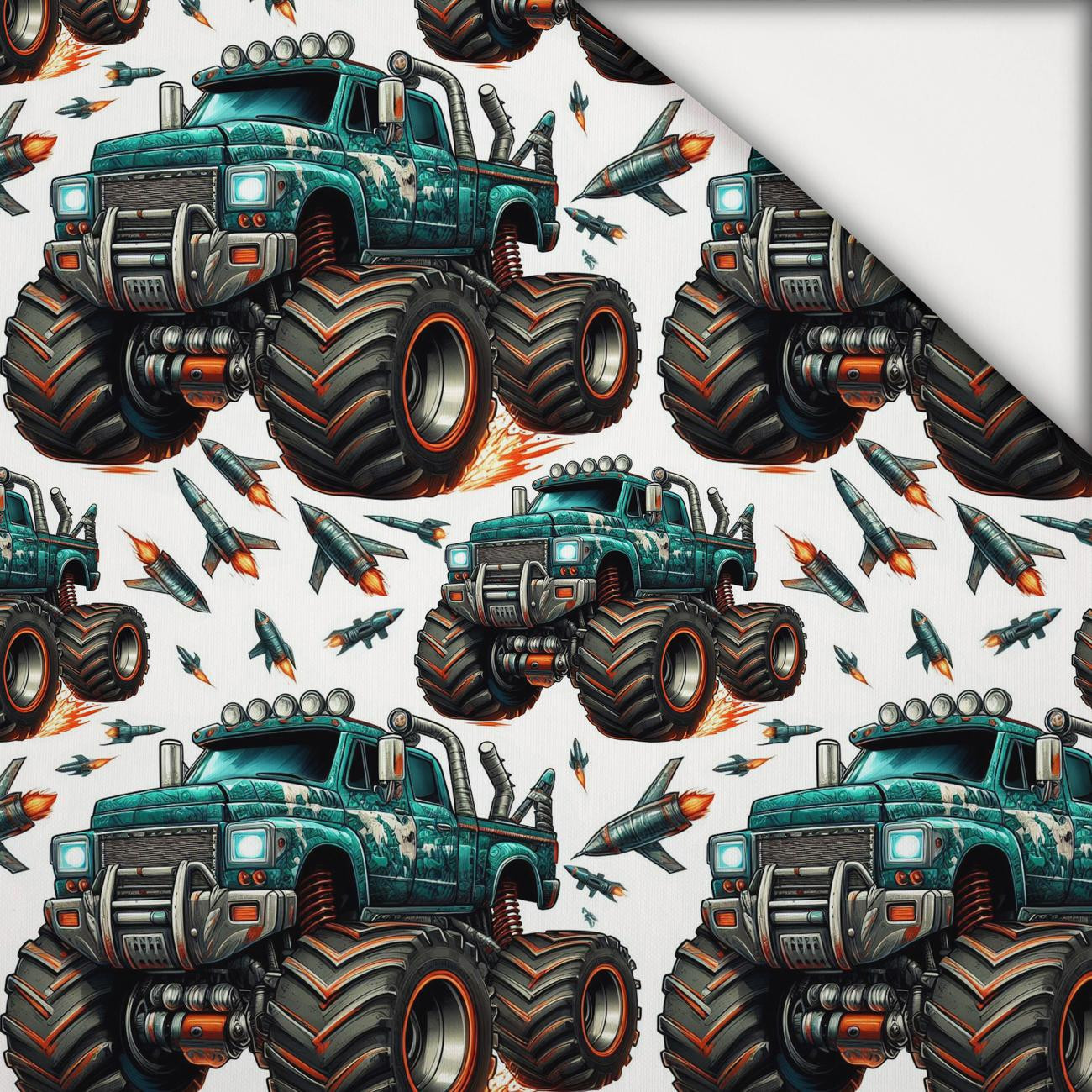 MONSTER TRUCK PAT. 2 - light brushed knitwear