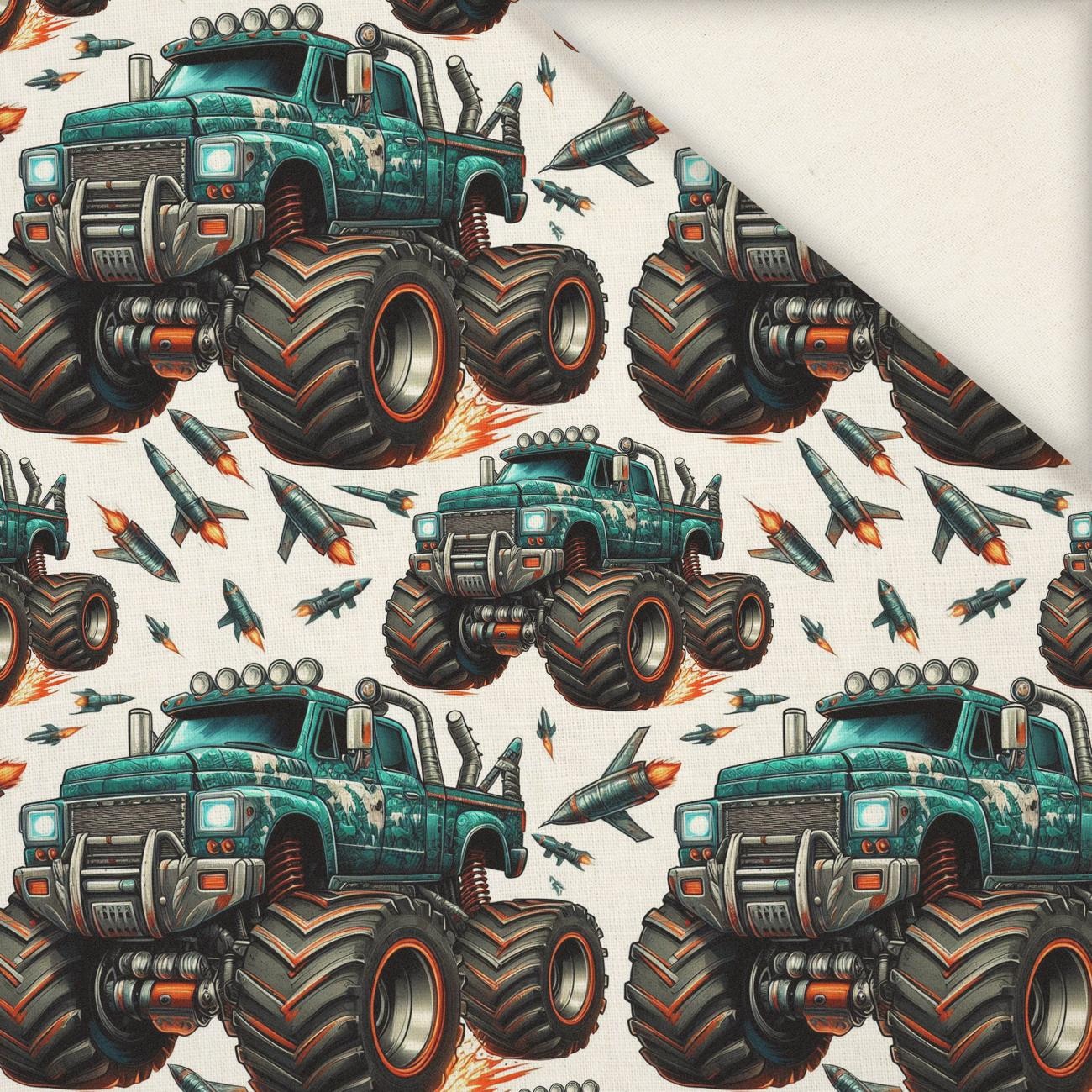 MONSTER TRUCK PAT. 2 - Linen 100%