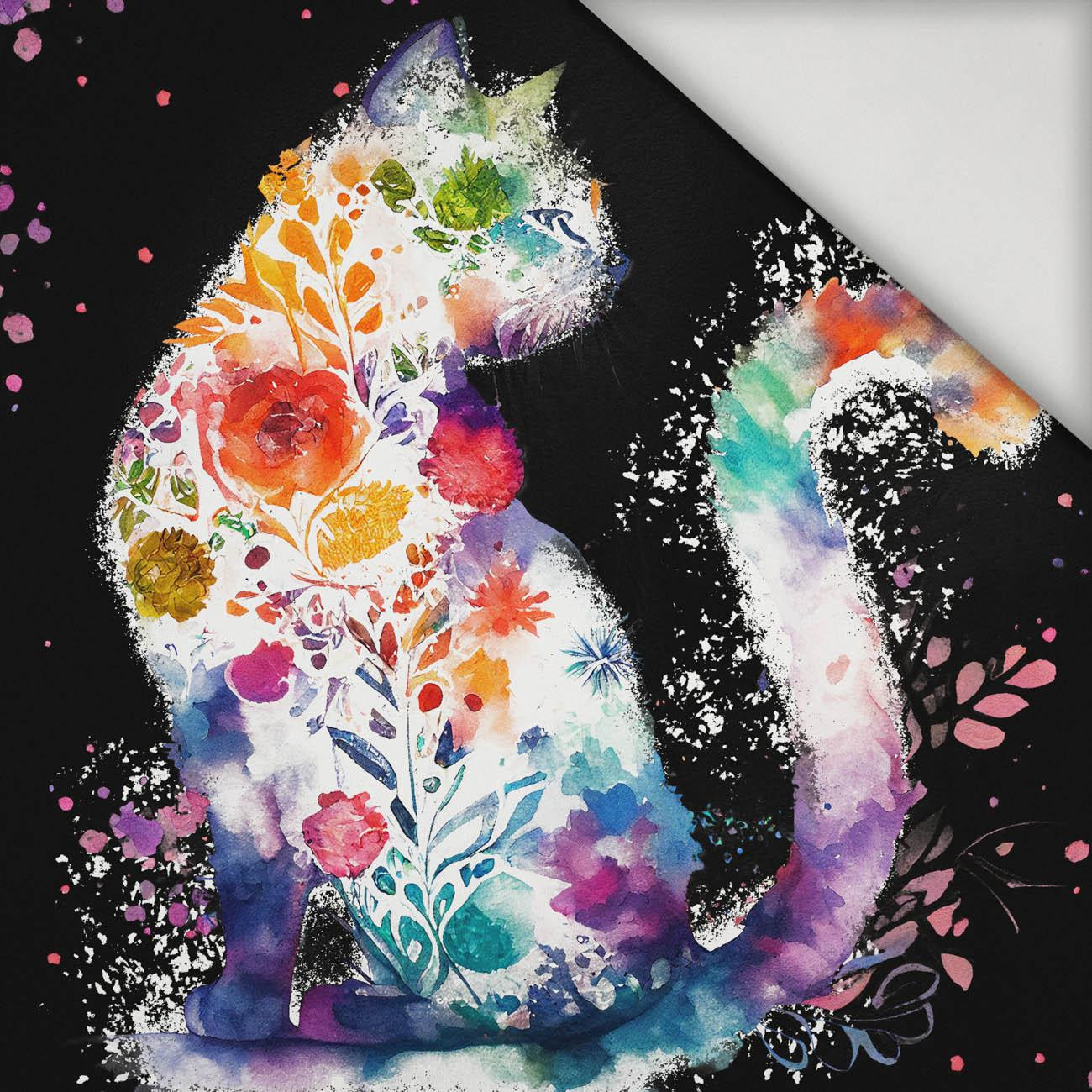 WATERCOLOR CAT PAT. 2 - panel (75cm x 80cm) lycra 300g