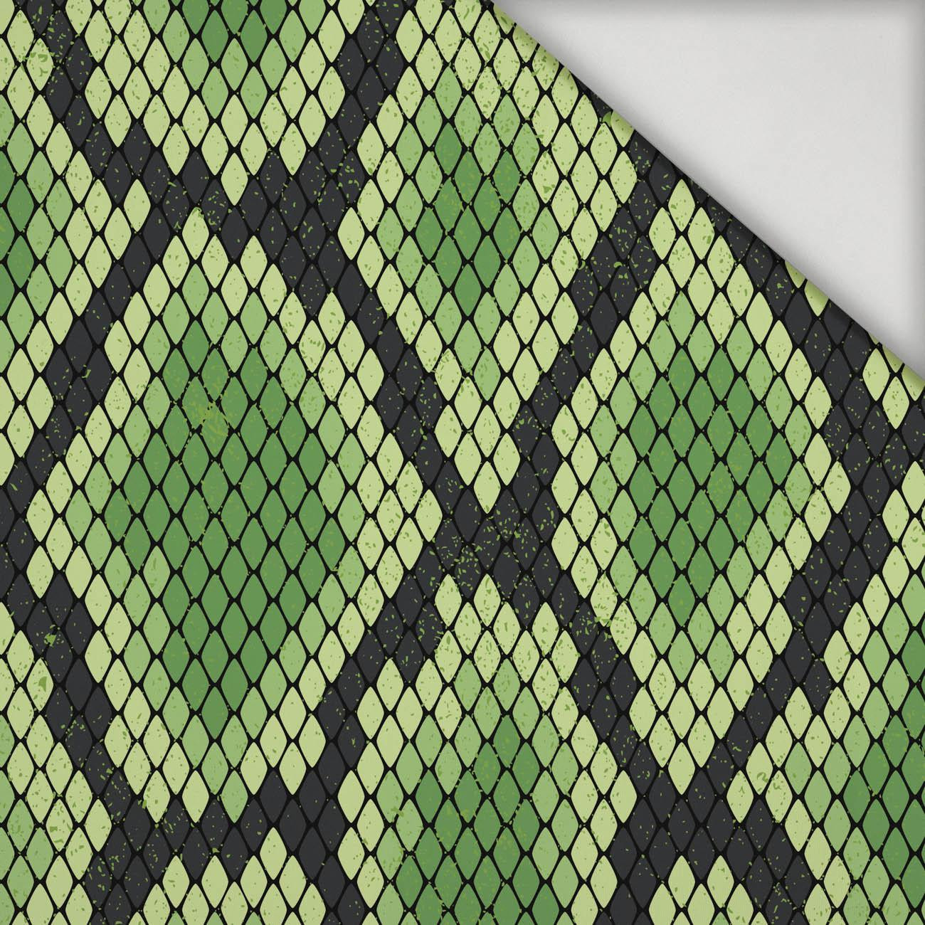 SNAKE'S SKIN PAT. 2 / green - quick-drying woven fabric - Printed