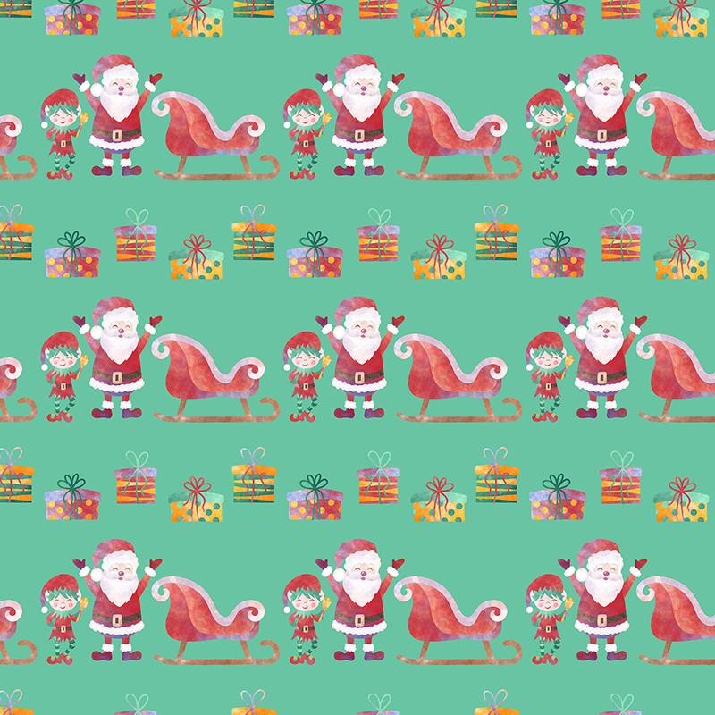 SANTA AND SLEIGH (CHRISTMAS FRIENDS)