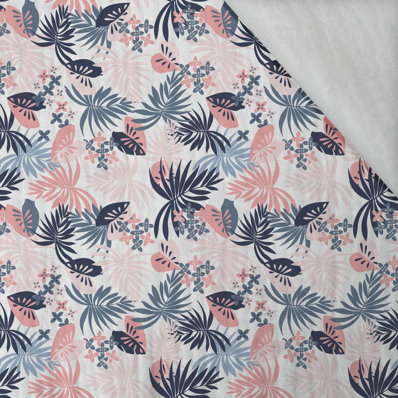 TROPICAL LEAVES pat. 4 - Cotton muslin