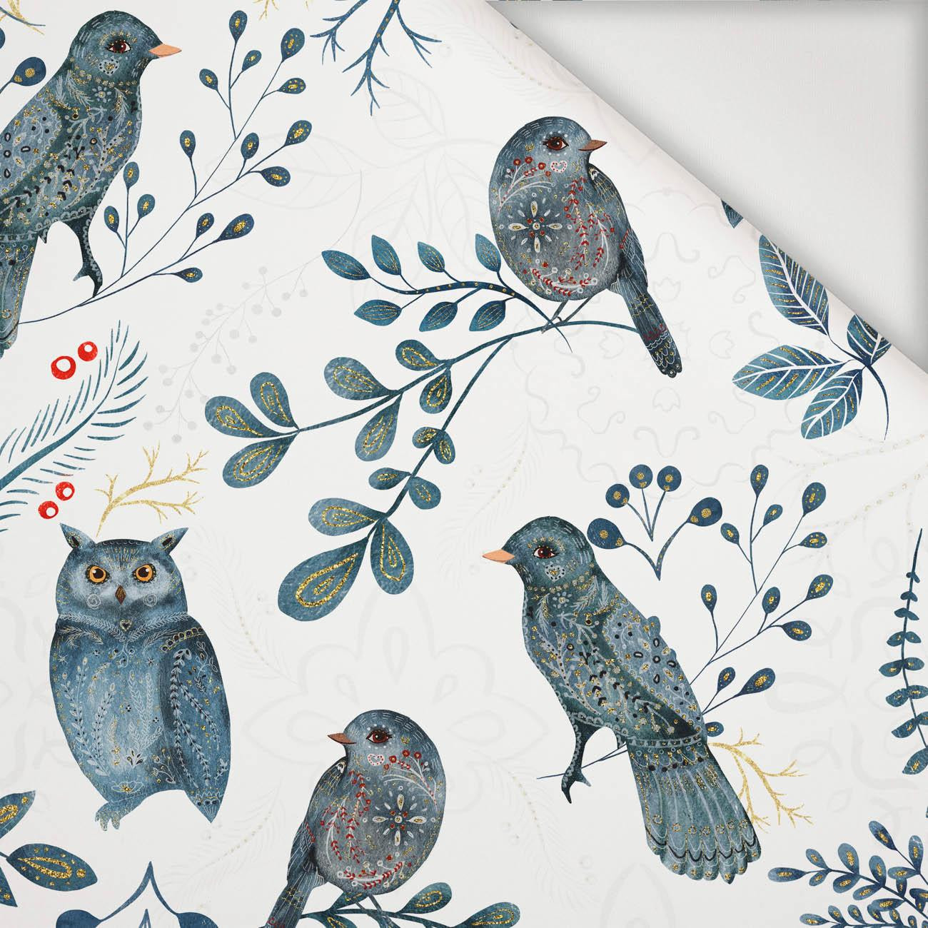 FOLK BIRDS pat. 2 (FOLK FOREST) - Nylon fabric PUMI