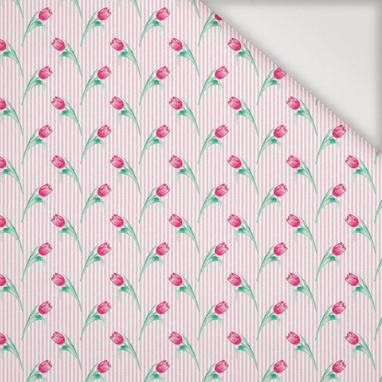 TULIPS / stripes - Nylon fabric PUMI