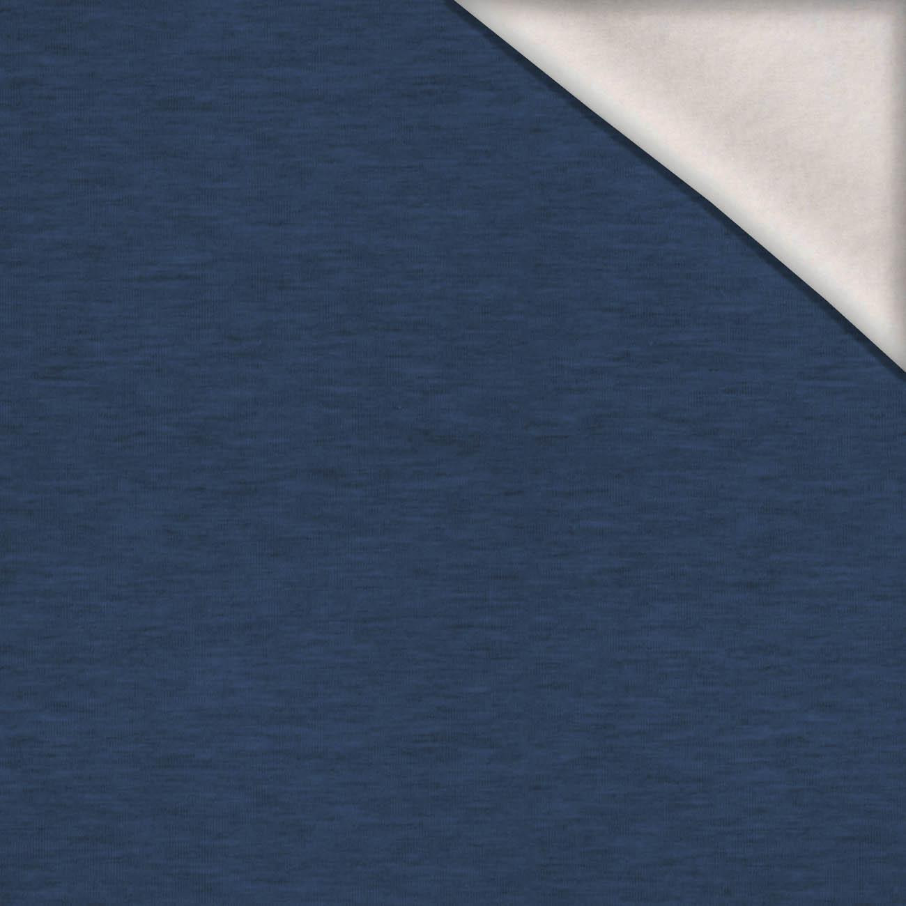 MELANGE BLUE - brushed knitwear with elastane ITY