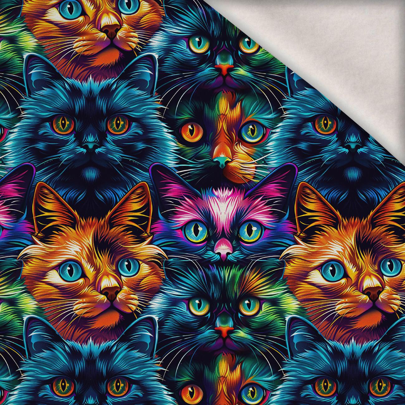 COLORFUL CATS - brushed knitwear with elastane ITY
