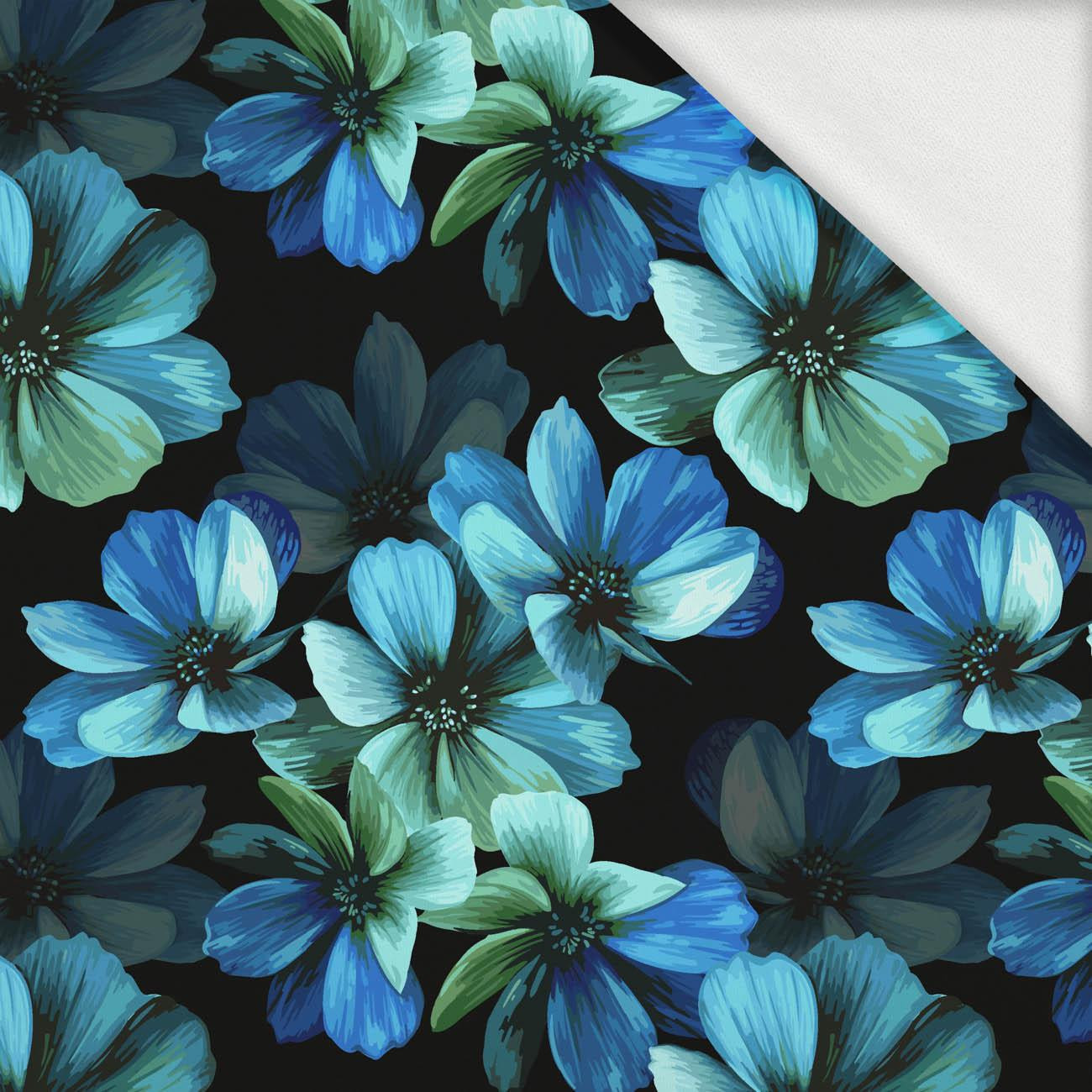 MYSTIQUE FLOWERS - looped knit fabric with elastane ITY