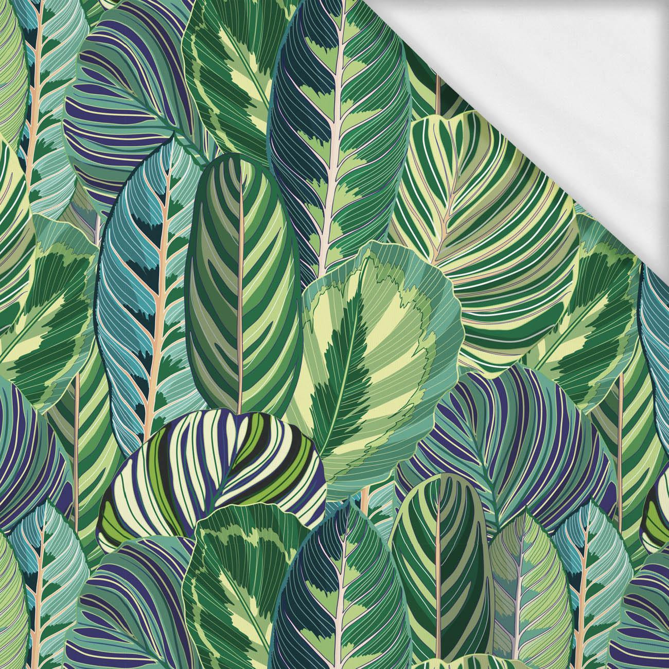 GREEN JUNGLE pat. 1 (VINTAGE) - single jersey with elastane 