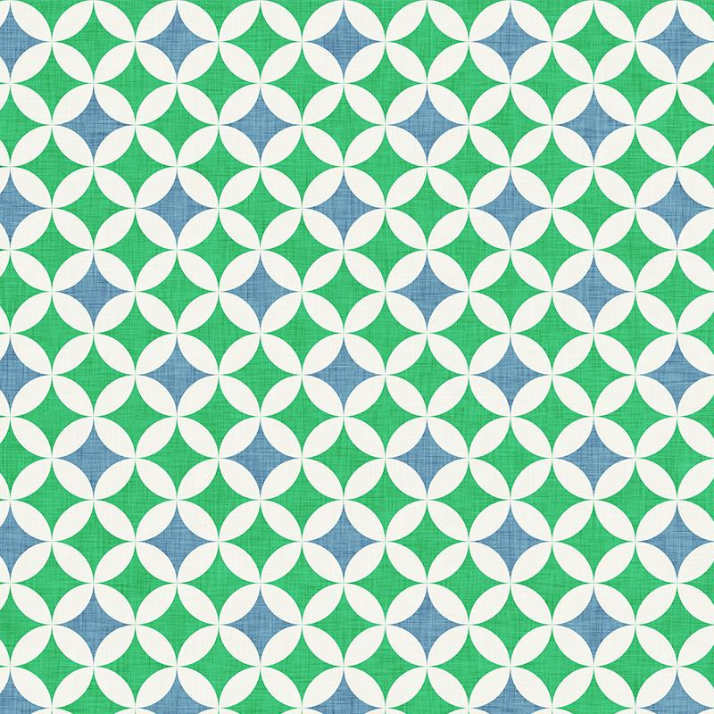 ROSETTES / blue - green 