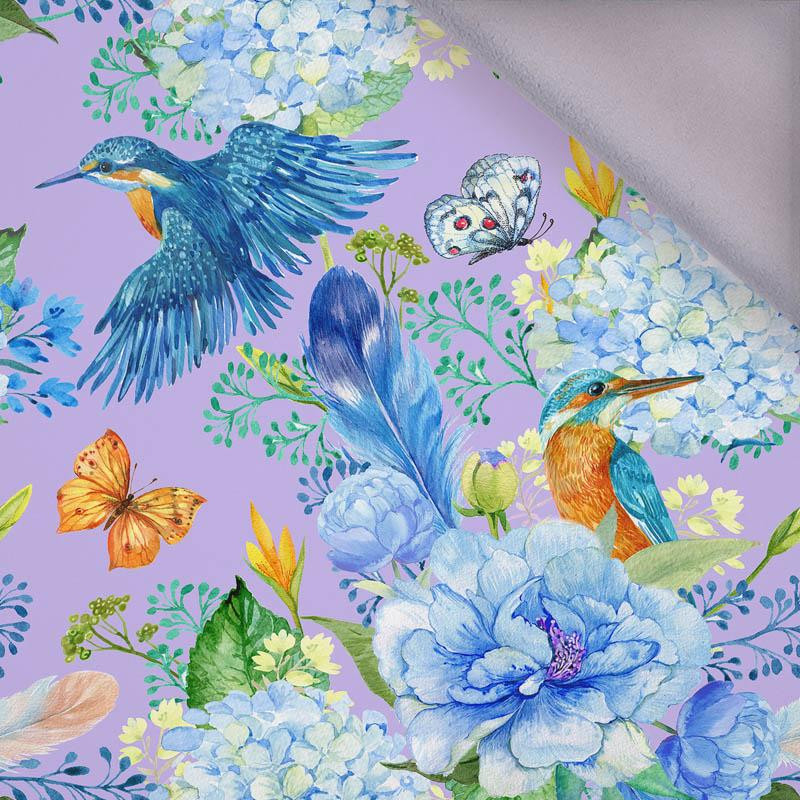 KINGFISHERS AND LILACS (KINGFISHERS IN THE MEADOW) / lilac - softshell