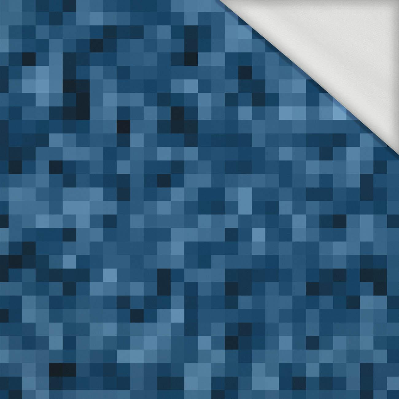 PIXELS pat. 2 / cyanic - looped knit fabric