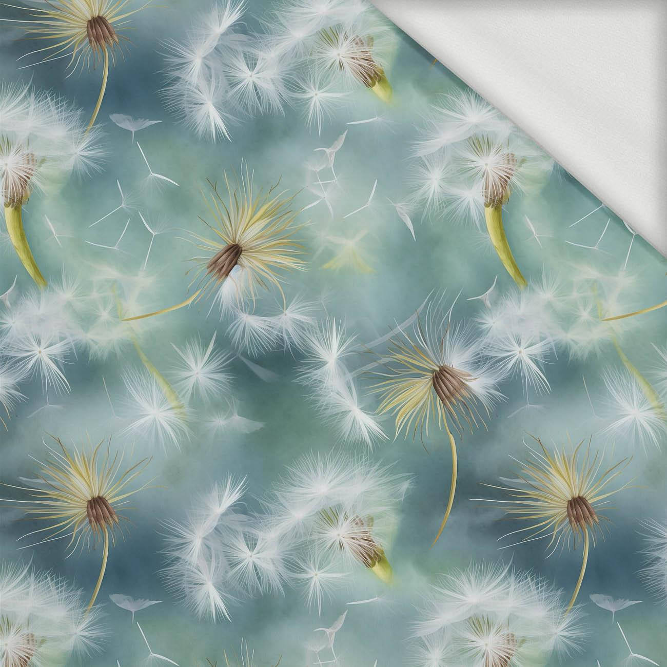 WATERCOLOR DANDELION PAT. 2 - looped knit fabric