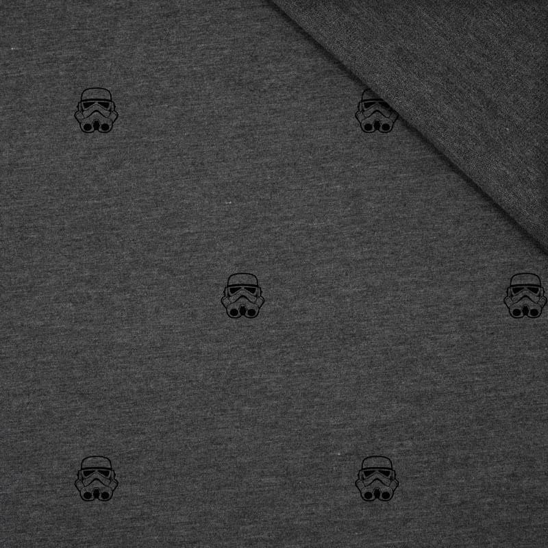 STORMTROOPERS (MINIMAL) / graphite - looped knit fabric