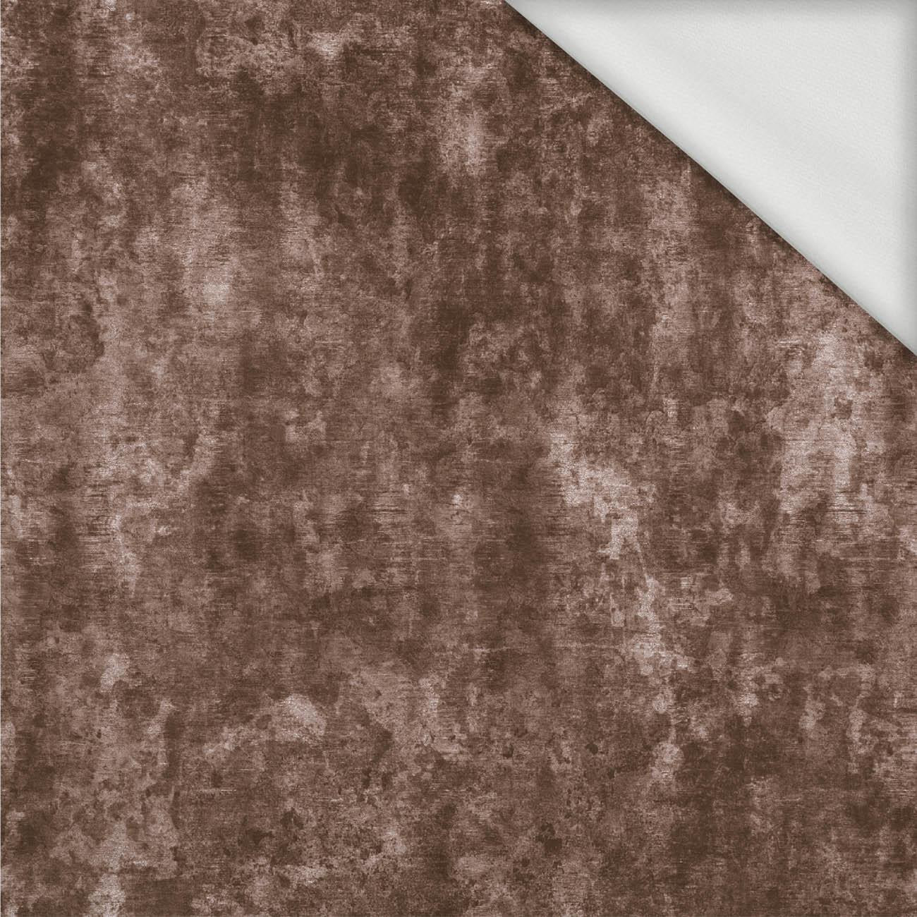 GRUNGE (brown) - looped knit fabric