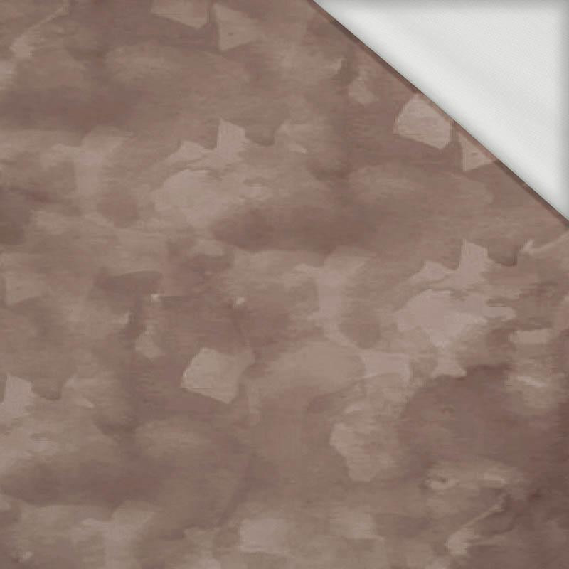CAMOUFLAGE pat. 2 / brown - looped knit fabric