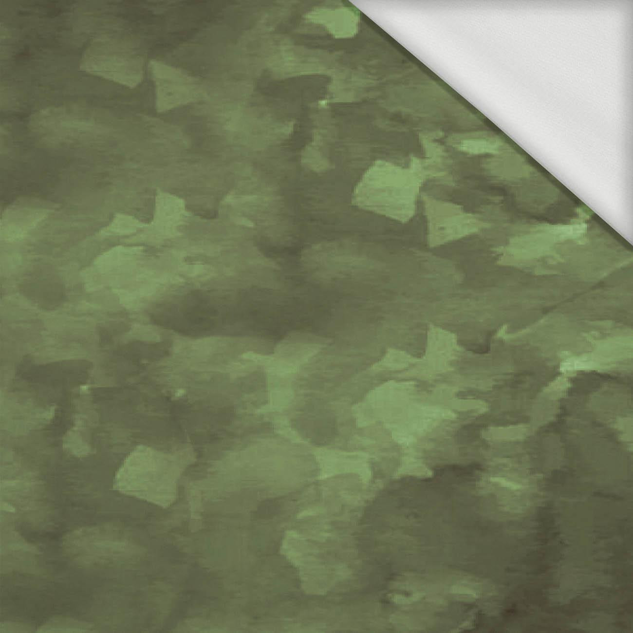 CAMOUFLAGE pat. 2 / olive - looped knit fabric