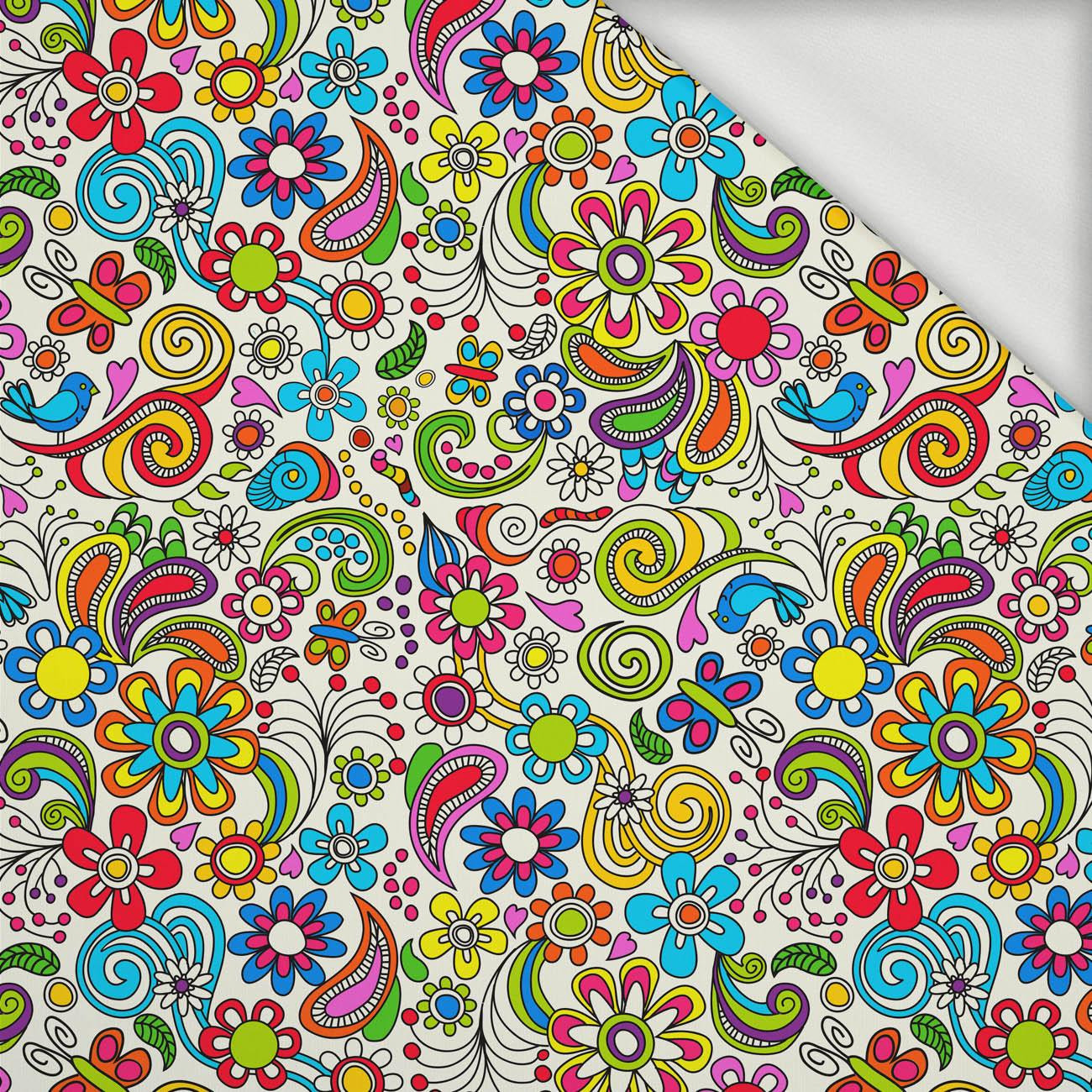 MINI KASHUBIAN FOLKLORE - looped knit fabric