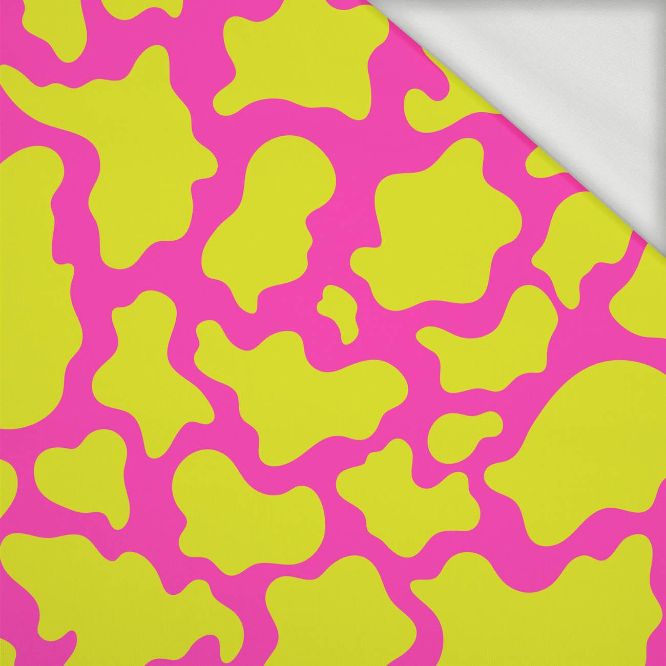 NEON SPOTS PAT. 3 - looped knit fabric