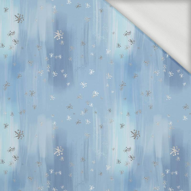 WINTER SKY / light blue (ENCHANTED WINTER) - looped knit fabric