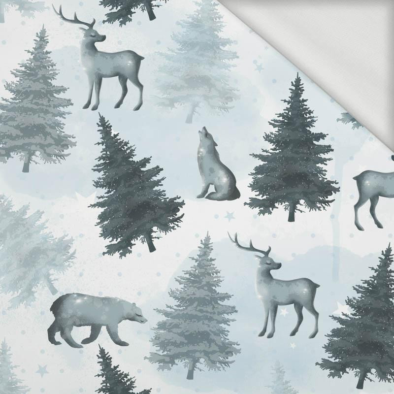ANIMALS (WINTER IN THE MOUNTAINS) - looped knit fabric