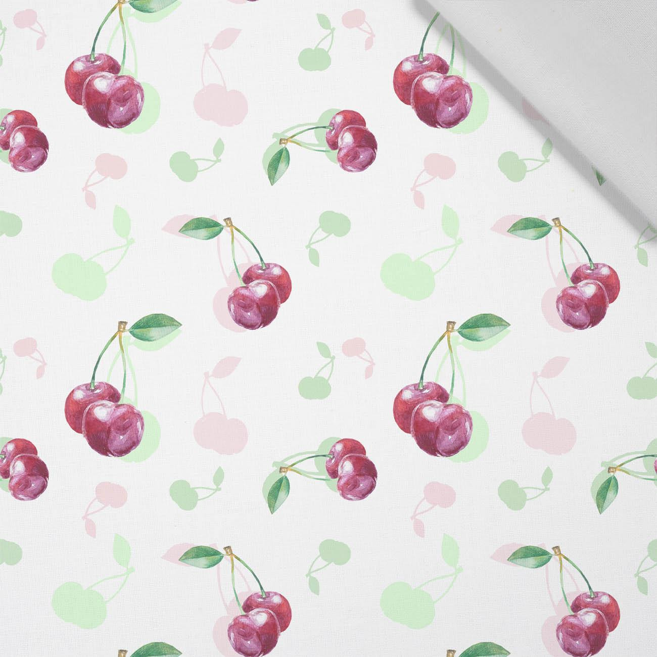 CHERRIES / PAT. 2 - Cotton woven fabric